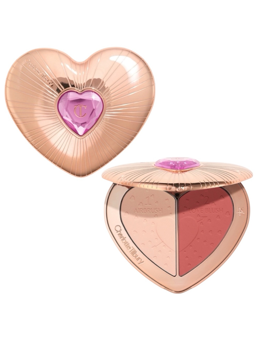 CHARLOTTE TILBURY PILLOW TALK BEAUTY SOULMATES FACE PALETTE IN FLAWLESS PEACH